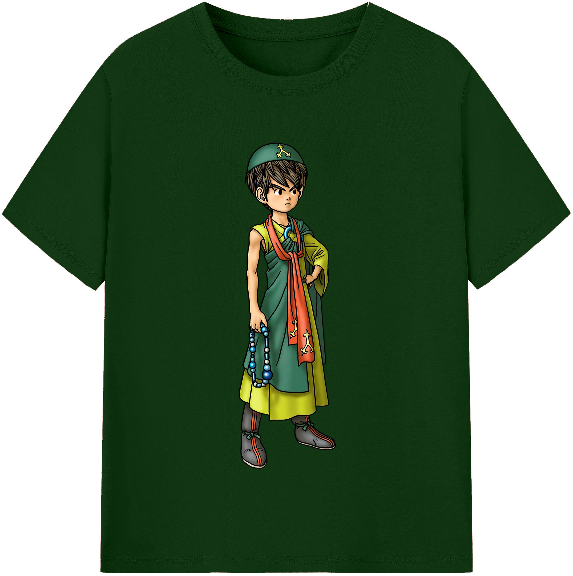 （画像用） ドラゴンクエスト Doragon Kuesuto Dragon Quest 綿100％半袖Tシャツ（フロントプリント）
